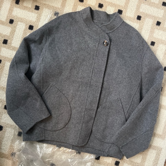 SOEUR Windsor Gray Women's Wool Jacket - Picture 4 of 6